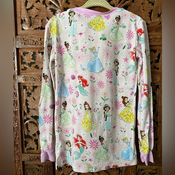 Little Sleepies OG Disney Princesses Pink 5/6 Two-Piece Long Sleeve Pajamas - Picture 3 of 5